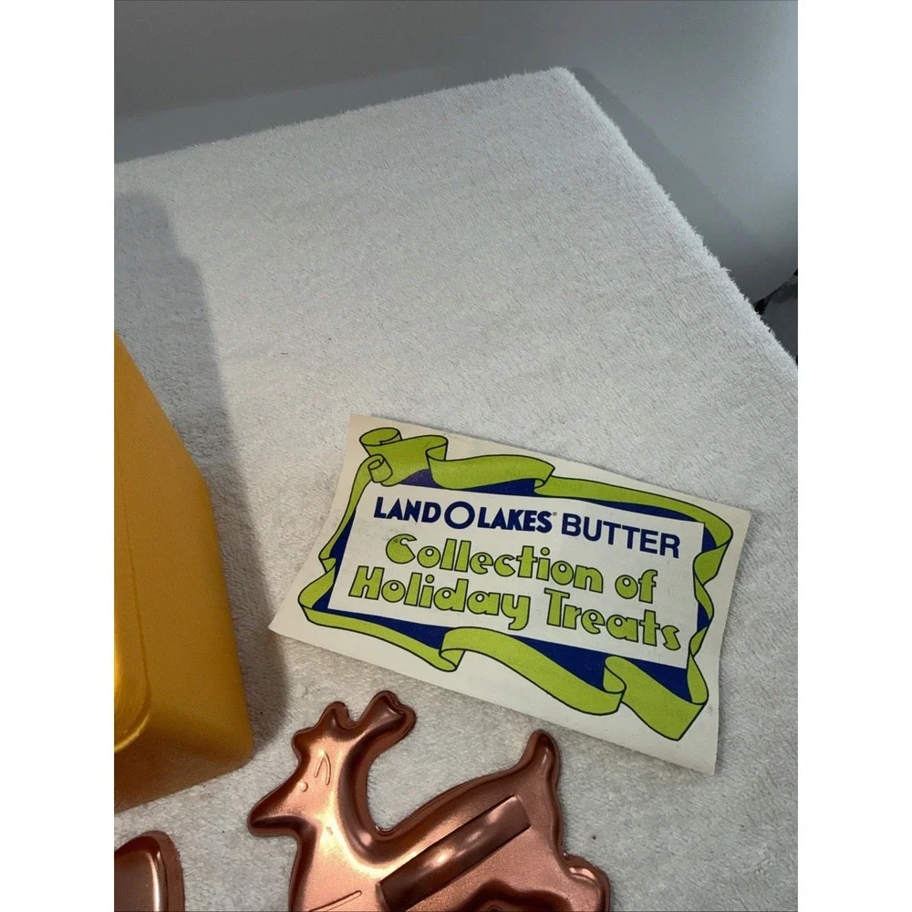 Land O Lakes Butter Cookie Kit Copper Cutters Press 1970s Kit Clean Vintage